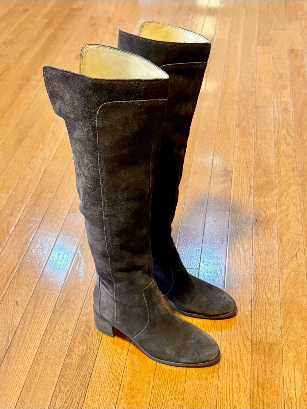 Corso Como Women’s 8 Loval Over The Knee Boots Suede Block Heel OTK Tall Riding